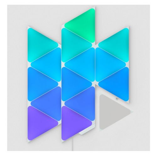 Nanoleaf Shapes Triangles Starter Kit (15-Panels), RGB, Create an Illuminated Display, Ultra-Thin Panels, Screen Mirror/Music Reaction, App/Voice/Manual Control Nanoleaf Shapes Triangles Starter Kit (15-Panels), RGB, Create an Illuminated Display, Ultra-Thin Panels, Screen Mirror/Music Reaction, App/Voice/Manual Control